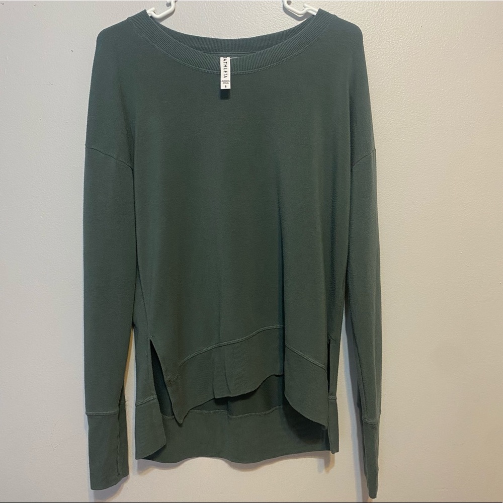 Athleta Coaster Luxe Sweatshirt Top #870422 Size S